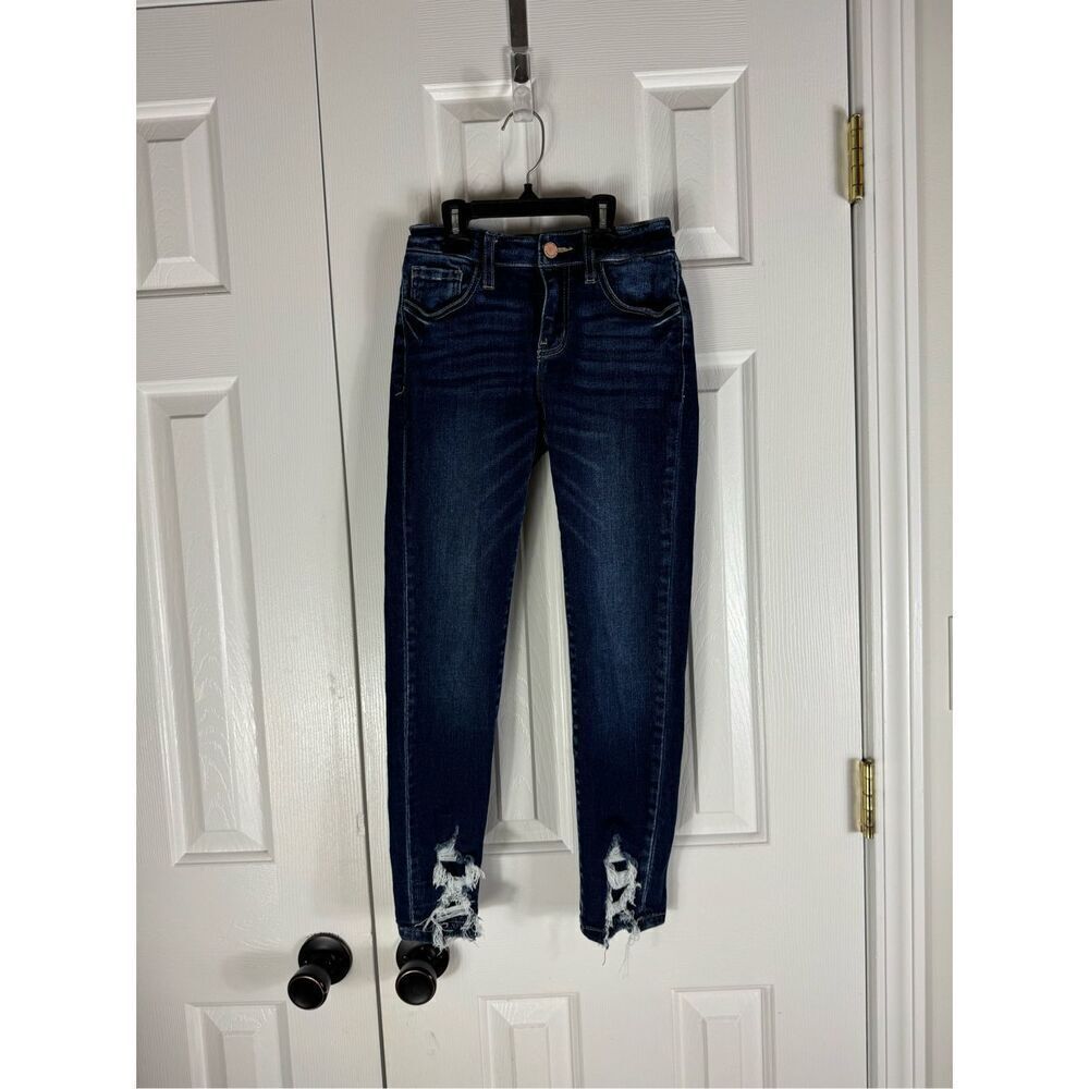 Kancan Girls Mid Rise Slim Fit Ankle Skinny Jeans Size 14